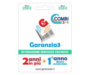 GR3 COMBI 250 - SERVIZIO ESTENSIONE DI GARANZIA CON COPERTURA DANNO ACCIDENTALE PER 1 ANNO PIU' 2 ANNI DI ASSISTENZA AGGIUNTIVI