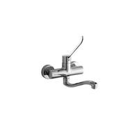 GR302CR Miscelatore lavello muro canna serpenteleva clinica Red GREEN PAFFONI