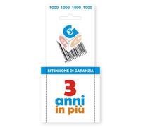 Estensione di Servizio Tecnico 3 anni in più GARANZIA3 1000 - Per prodotti di valore fino ad Euro 1000