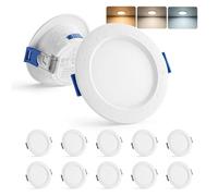 Gr4tec Faretti LED da Incasso per Cartongesso 4W Foro 55-68mm, Set di 10