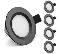 Gr4tec Faretti LED Interno 12V, 4 x 3W Faretti da Incasso Dimmerabili 3000K Bianco Caldo 240lm 84Ra, IP44 Faretti LED 12V Ultrasottili 12mm, Alluminio Foro 58-62mm Per Guardaroba Bagno Camper