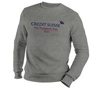 GR8Shop Credit Suisse Risk Management Department 2022 Felpa Unisex Grigio Size L