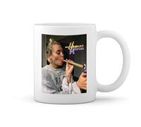GR8Shop Hannah Montana Smoking Weed Miley Bianco tazza di caffè Mug
