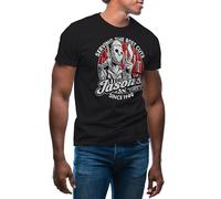 GR8Shop Jason's Deli Serving The Best Cuts Boys of Fall Halloween Horror Inpired T-Shirt Maglietta per Uomo Nera Size XXL