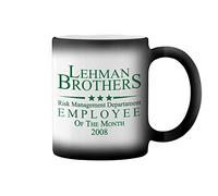 GR8Shop Lehman Brothers Emploee Of Risk Management Department 2008 Black Magic Coffee Mug