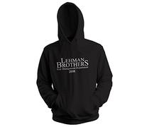 GR8Shop Lehman Brothers Employee of Risk Management Department 2008 Felpa con Cappuccio Unisex Nera Size XL