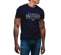 GR8Shop Lehman Brothers Employee of Risk Management Department 2008 T-Shirt da Uomo Blu Navy Size 3XL