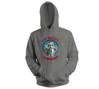 GR8Shop Los Pollos Restaurant Hermanos Bad Breaking Felpa con Cappuccio Unisex Grigio Size M