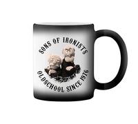 GR8Shop Oldtimers Star Puppets Statler And Waldorf Classic Lovers New Trend Fun Lustig Black Magic Coffee Mug