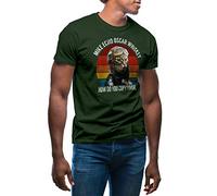 GR8Shop Retro Mike Echo Oscar Whiskey Meow Cat How Do You Copy T-Shirt Verde Militare da Uomo Size XL