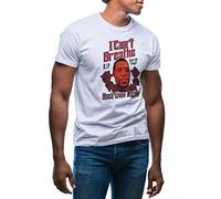 GR8Shop RIP George Floyd I Can't Breathe T-Shirt Maglietta Bianca per Uomo Size S