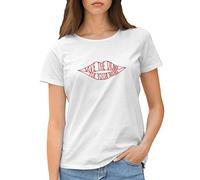 GR8Shop Save The Drama for Your Mama Inspired by Friends TV Series Maglietta Bianca Donna Size L