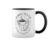 GR8Shop Suriel Tea Co Acotar Court Of Thorns And Roses Fun Lustige Trend Bianco tazza di caffè con Nero Rim & Handle Mug