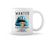 GR8Shop Vintage Monster Cookies With Biscuites Puppets Mugshot New Trend Fun Lustig Bianco tazza di caffè Mug