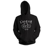 GR8Shop Vintage The Losers Club Retro Bike Felpa con Cappuccio Unisex Nera Size XL