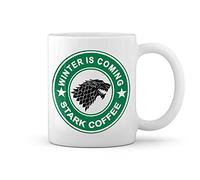 GR8Shop Winter is Coming Stark Bianco tazza di caffè Mug