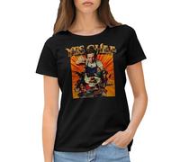 GR8Shop Yes, Chef! Maglietta Donna Nera Size L