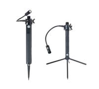 GRA-GNT Pacchetto: supporto antenna picchetto a terra avvitabile a mano, treppiede, montaggio su palo, 0,7 kg, connettore UHF
