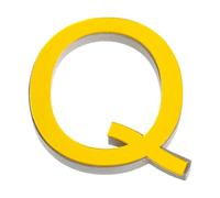 Graargpro Decalcomanie da muro acriliche autoadesive con alfabeto, 20cm Adesivi con lettere a specchio 3D per feste fai da te in casa, oro intenso, Q