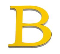 Graargpro Decalcomanie da muro acriliche autoadesive con alfabeto, 20cm Adesivi con lettere a specchio 3D per feste fai da te in casa, oro intenso, B