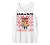 Grab A Sack It's Cornhole Time Cornhole Player Bag Girl Canotta