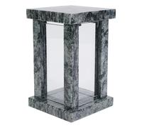 Grab-Artikel Di Granito Olive Verde Grab-Schmuck Cimitero Vaso Lampada Pregiato