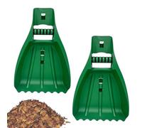 Grabbers per foglie, rastrello a mano, 49 x 34 x 8 cm, artigli da cortile, design ergonomico, strumenti da collezione resistenti, soluzione per la pulizia esterna per foglie, tagliata, detriti da