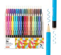 Grabie Penne gel cancellabili, punta media 0,7 mm, penne cancellabili, per fare scomparire gli errori per disegnare e scrivere, confezione da 36 colori assortiti