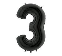 Grabo 043K-P Numero 3 Superloon Confezione singola, Lunghezza-100 cm, Colore-Nero, Taglia unica