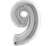 Grabo 099S-P Numero 9 Superloon, confezione singola, lunghezza: 102 cm, colore argento, taglia unica