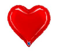 Grabo ABC18 - Cuore a tinta unita, diametro 46 cm, colore: Rosso