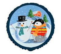 Grabo ABC18 Pupazzo di neve e pinguino di Natale, 46 cm