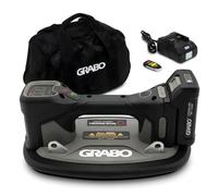 GRABO Brushless - Sollevatore digitale a batteria | compatibile con batteria | Potenza di sollevamento massima 120 kg | Estremamente efficiente con pompa a vuoto senza spazzole | Grande display per la