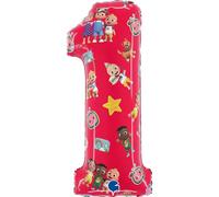 Grabo Coco Melon - Palloncino a forma di numero 1, 66 cm