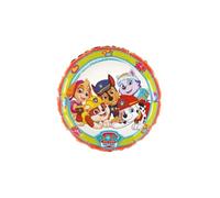 Grabo Palloncino compleanno compatibile Paw Patrol. Palloncino per feste per bambini rotondo con i cagnolini di Paw Patrol, in foil con cannuccia. Palloncini colorati Made in Italy 35x35 cm - Pawsome