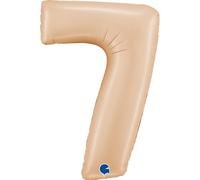 Grabo Palloncino in pellicola con numero gigante, 102 cm, in raso nude #7