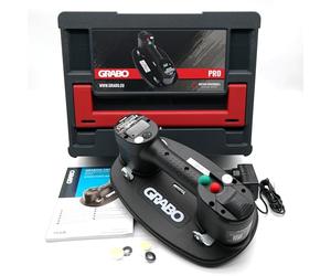 GRABO Pro - Sollevatore sottovuoto digitale portatile a batteria | con funzione di aspirazione automatica | in valigetta Tanos Systainer | modello 2025 | capacità di sollevamento massima 120 kg |