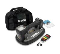 GRABO Sollevatore a ventosa digitale senza spazzole, 120 kg [Batteria del marchio compatibile] Sollevatore elettrico per piastrelle e lastre con auto-riaspirazione, display digitale per vetro, pietra