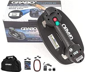 GRABO, Ventosa elettrica Pro Lifter 20 Custodia per il trasporto, con sensore di pressione digitale intelligente, display digitale e impostazioni intelligenti per peso e pressione