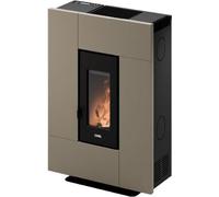Cadel Stufa a Pellet Ventilata 6,9 kW 12Kg 197m3 Metallo Light Bronze Grace 7 T2