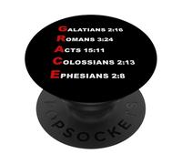 GRACE Acrostic - 5 Christian Faith Bible Verse Scriptures PopSockets PopGrip Adesivo