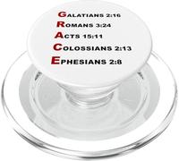 GRACE Acrostic - 5 Christian Faith Bible Verse Scriptures PopSockets PopGrip per MagSafe