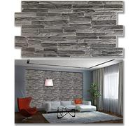 Grace Baltic - Pannelli 3D per la decorazione della parete interna in PVC non adesivo sottile ed elastico Dark Slate 10 Pack(53 sq ft) Pannelli di rivestimento murale per casa e ufficio