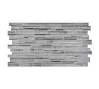 Grace Baltic - Pannelli da parete 3D, 4,8 m²/10 pezzi, rivestimento da parete in PVC, di ottima qualità, elasticizzati, 1 mm di spessore, grigio
