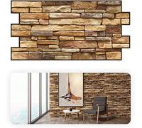 Grace Baltic - Pannelli da parete 3D per decorazione di pareti interne in PVC (12, Marrone)