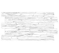 Grace Baltic - Pannelli da parete 3D per decorazione di pareti interne in PVC (12, Quarzite Grigia)