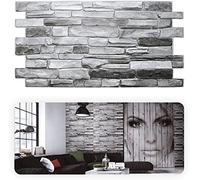 Grace Baltic - Pannelli da parete 3D per decorazione di pareti interne in PVC (16, Grigio)
