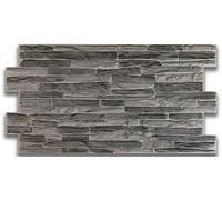 Grace Baltic - Pannelli da parete 3D per decorazione di pareti interne in PVC (20, Ardesia Scura.)