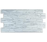 Grace Baltic - Pannelli da parete 3D per decorazione di pareti interne in PVC (20, Quarzite Grigia)