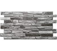 Grace Baltic - Pannelli da parete 3D per decorazione di pareti interne in PVC (22, Grigio)